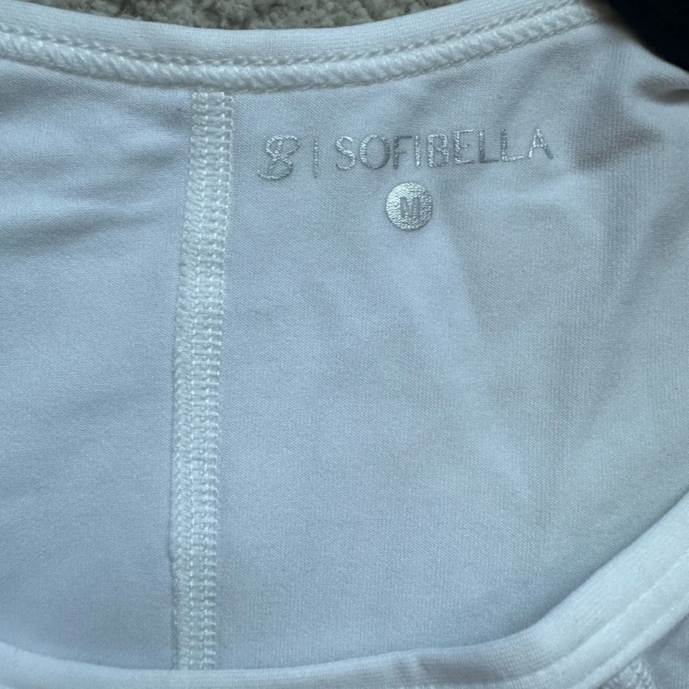 SOFIBELLA Athletic Tennis  NWT White Golf Tank SPF 50 - Picture 8 of 13
